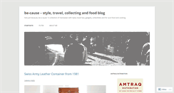 Desktop Screenshot of be-cause-blog.com
